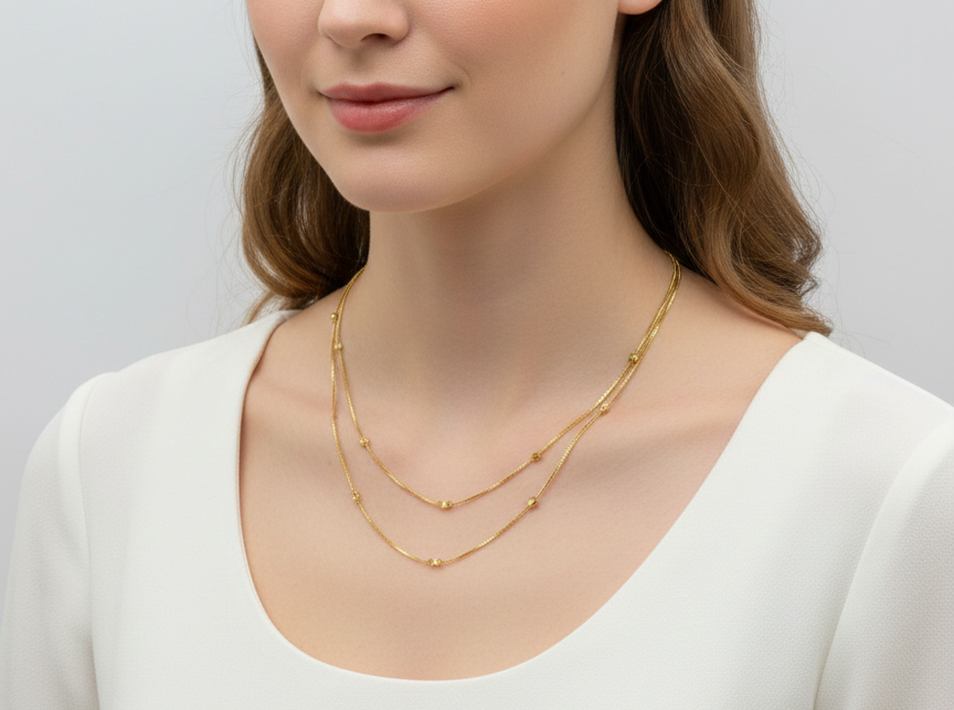 Colar veneziana duplo